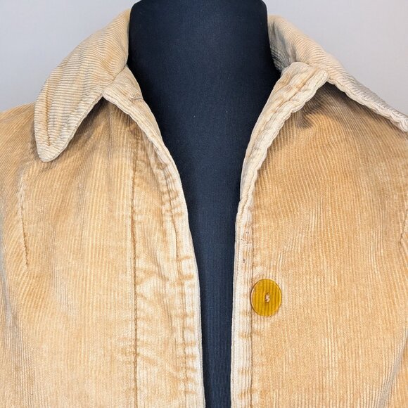 Barn Jacket Quilted Corduroy with Tie Waist - Women's sz M - Picture 4 of 13